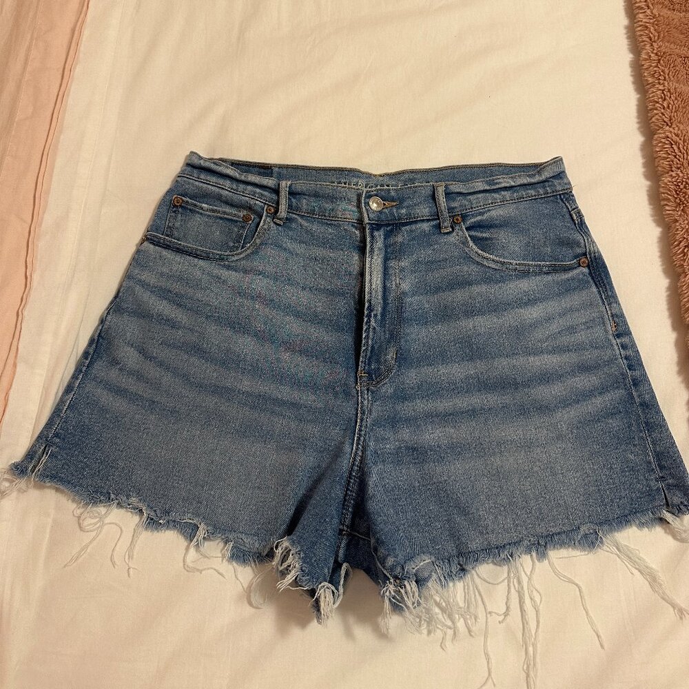 American Eagle Highest Rise 90s Boyfriend Denim Shorts 14